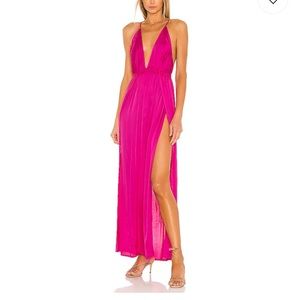 Hot pink slip dress- Sexy or Casual, Revolve